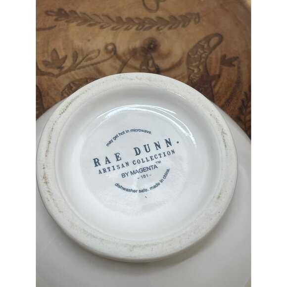 Rae Dunn Bowl Artisan Collection "Yum" Ceramic Yellow Interior 5" Diameter New! - Picture 5 of 5